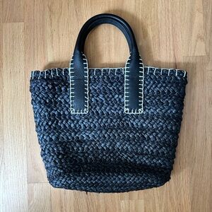 A NEW DAY Black Woven Tote NWOT